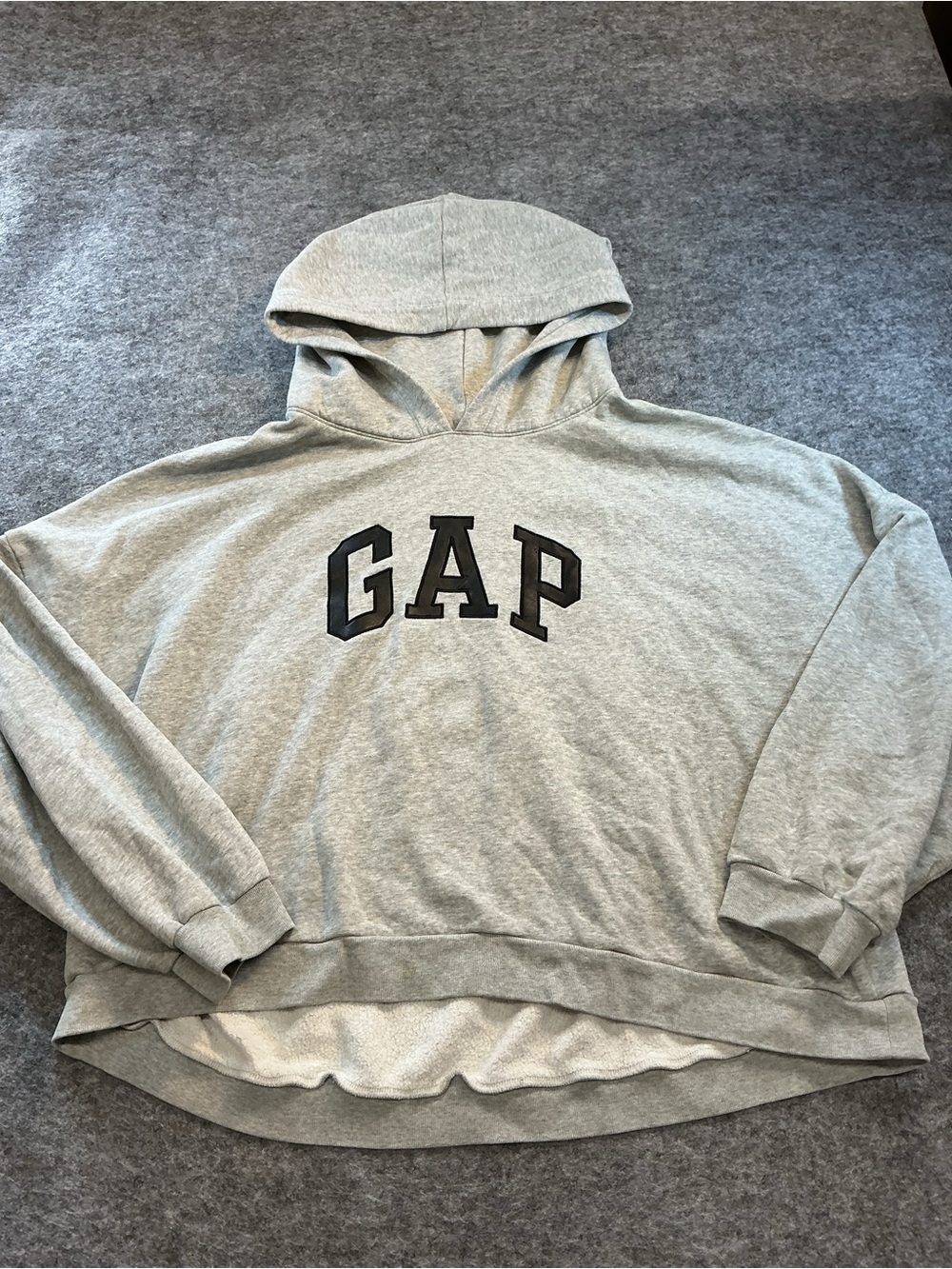 GAP Oversized Casual Throw On Light Gray Hoodie Sweatshirt Size XXL